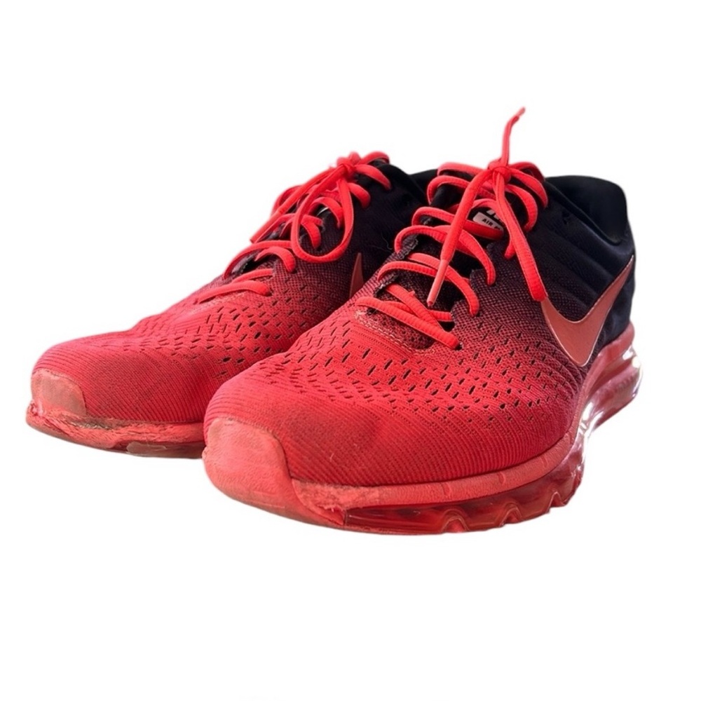 Nike Red and Black Air Max Sneakers size 11